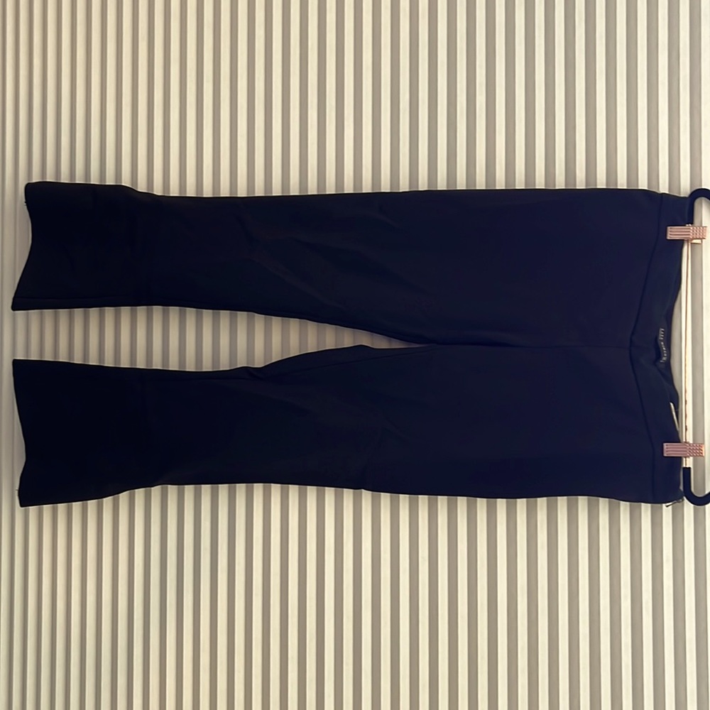 Zara black fitted dress pants with flare at bottom